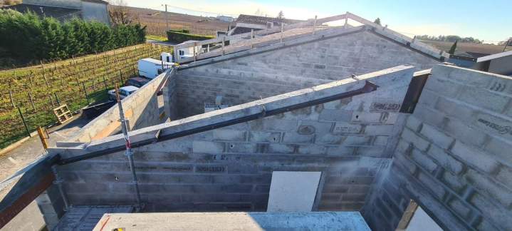 Construction maison en cours Coutras